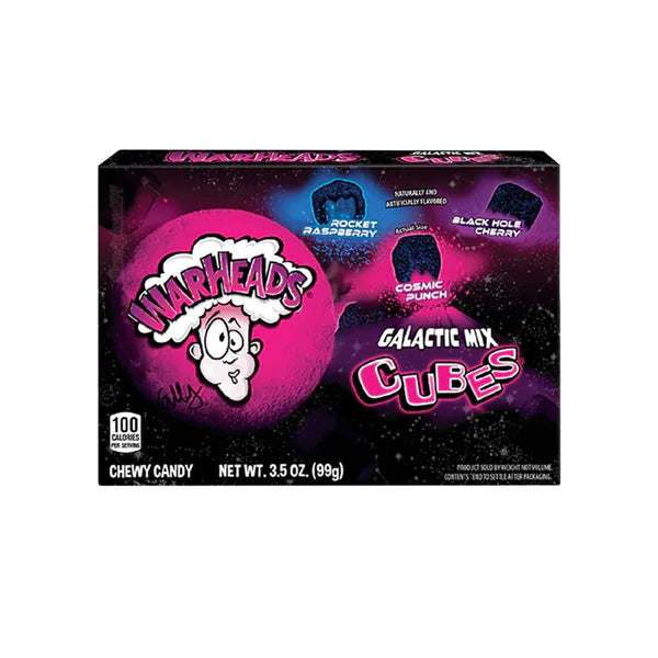 Warheads Galactic Mix Cubes Box 99g