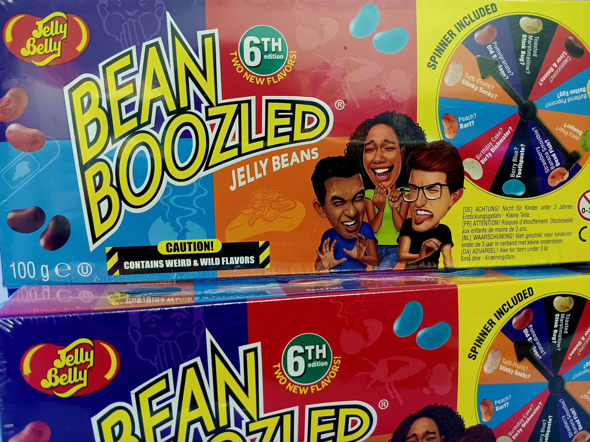 Jelly Belly Bean Boozled Glücksrad & Nachfüllset für Partys & Spiele 100g