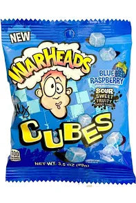 Warheads Cubes Blue Raspberry