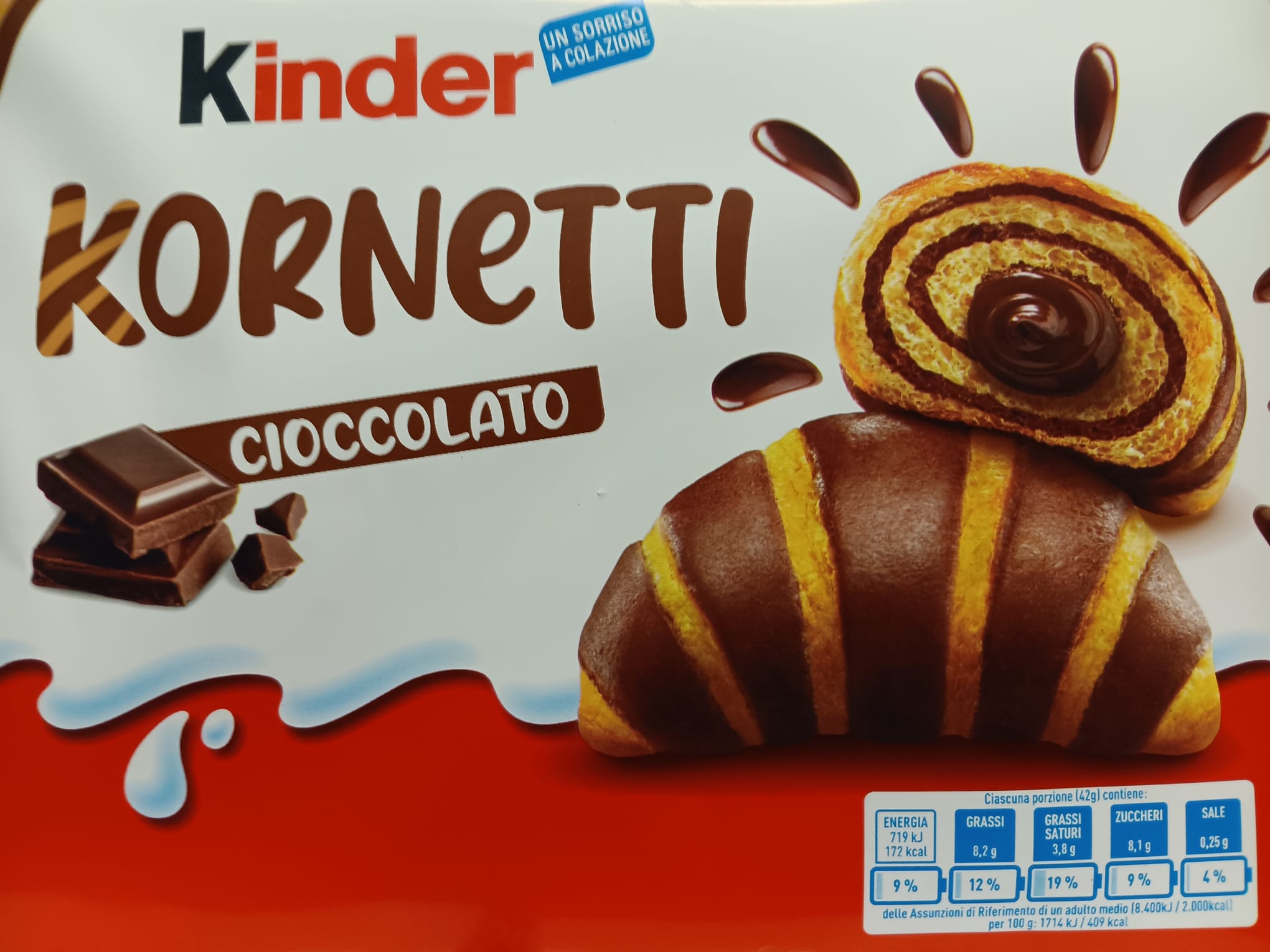 Kinder Kornetti Cioccolato 6er Pack 252g