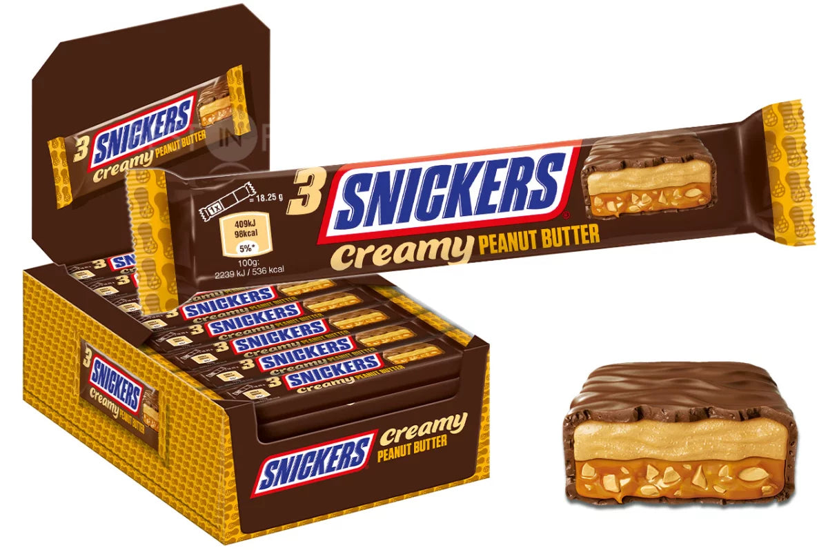 Snickers Creamy Peanut Butter 3er Trio